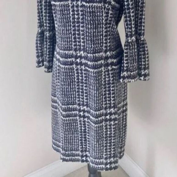 Talbots Womens Bell Sleeve Gala Glen Plaid Sheath Dress Sz 16 - Picture 4 of 8